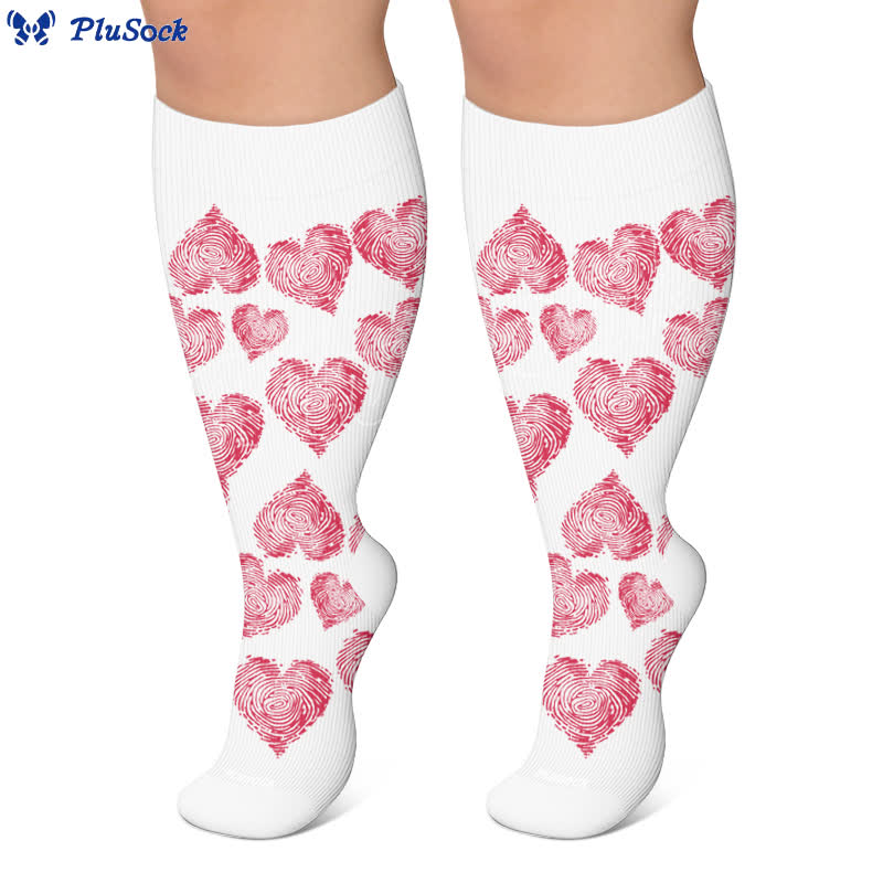 Plusock Plus Size Sexy Heart Compression Socks - image 6