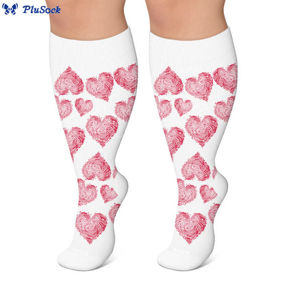 Plusock Plus Size Sexy Heart Compression Socks - image 6
