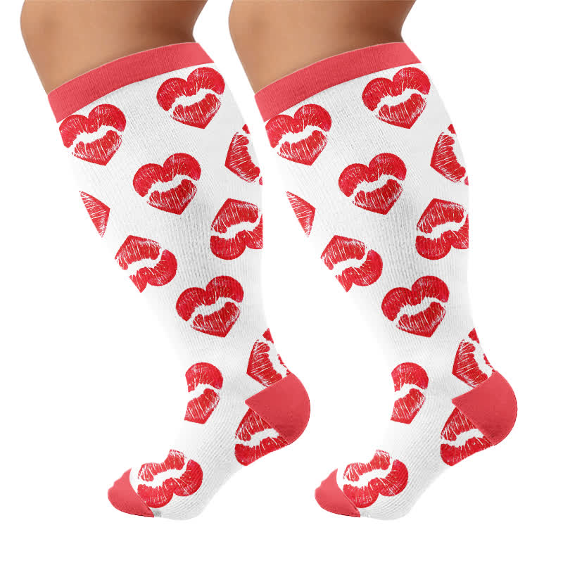 Plusock Plus Size Sexy Heart Compression Socks - image 8