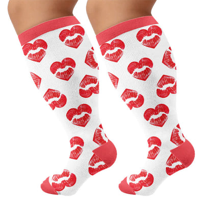 Plusock Plus Size Sexy Heart Compression Socks - image 8