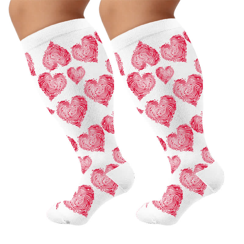 Plusock Plus Size Sexy Heart Compression Socks - image 9