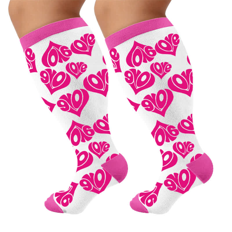 Plusock Plus Size Sexy Heart Compression Socks - image 10