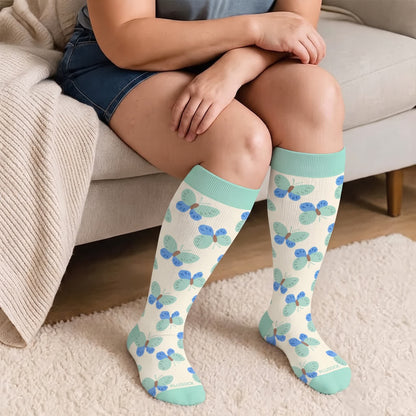 Plusock Plus Size Cute Cartoon Print Novelty Compression Socks - image 3