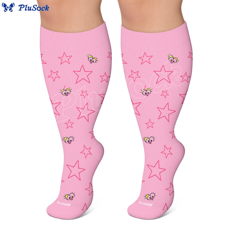 Plusock Plus Size Starry Sky Compression Socks - image 9
