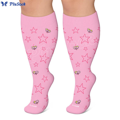 Plusock Plus Size Starry Sky Compression Socks - image 9