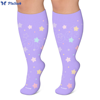 Plusock Plus Size Starry Sky Compression Socks - image 7