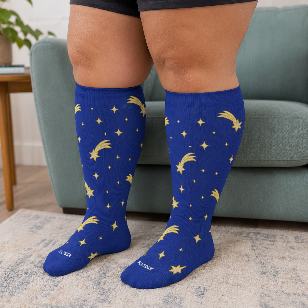 Plusock Plus Size Starry Sky Compression Socks - image 2