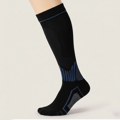 Plusock Ribbed Contrast Compression Socks(6 Pairs) - image 3