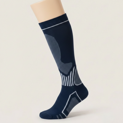 Plusock Ribbed Contrast Compression Socks(6 Pairs) - image 4