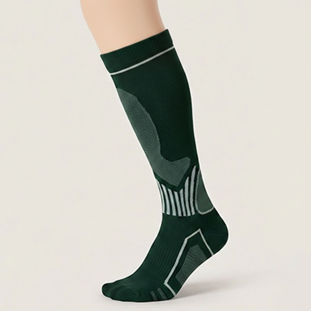 Plusock Ribbed Contrast Compression Socks(6 Pairs) - image 5