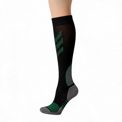 Plusock Striped Compression Socks(6 Pairs) - Green - L/XL - image 2