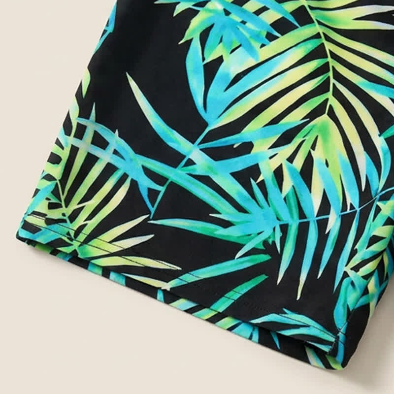 Plusock Ribbed Sweetheart Twist Front Tropical Print Tankini Set - image 16