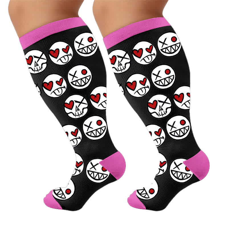 Plusock Plus SizeSkull Lollipops Compression Socks - image 10