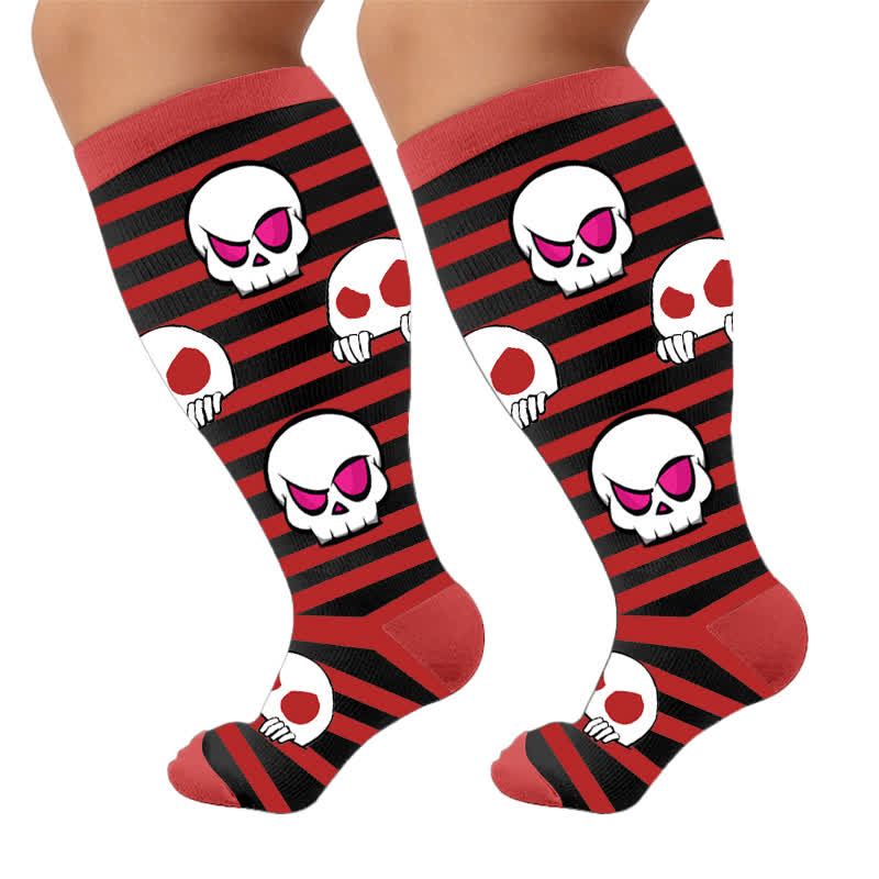 Plusock Plus SizeSkull Lollipops Compression Socks - image 9