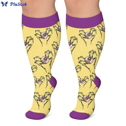 Plusock Plus Size Snail Skull Compression Socks - image 5