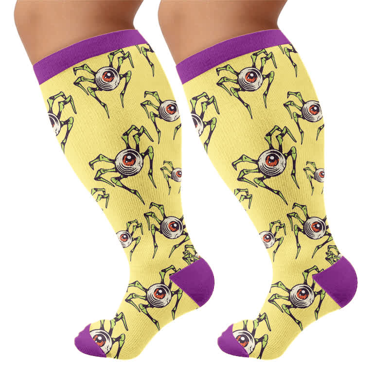 Plusock Plus Size Snail Skull Compression Socks - image 8