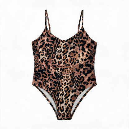 Plusock Wild Leopard High Cut One-Piece Swimsuit - image 2