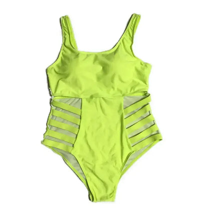 Plusock Cutout Splash Print One-Piece Swimsuit - image 11