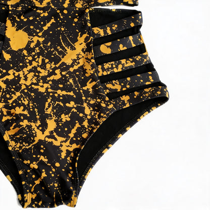 Plusock Cutout Splash Print One-Piece Swimsuit - image 7