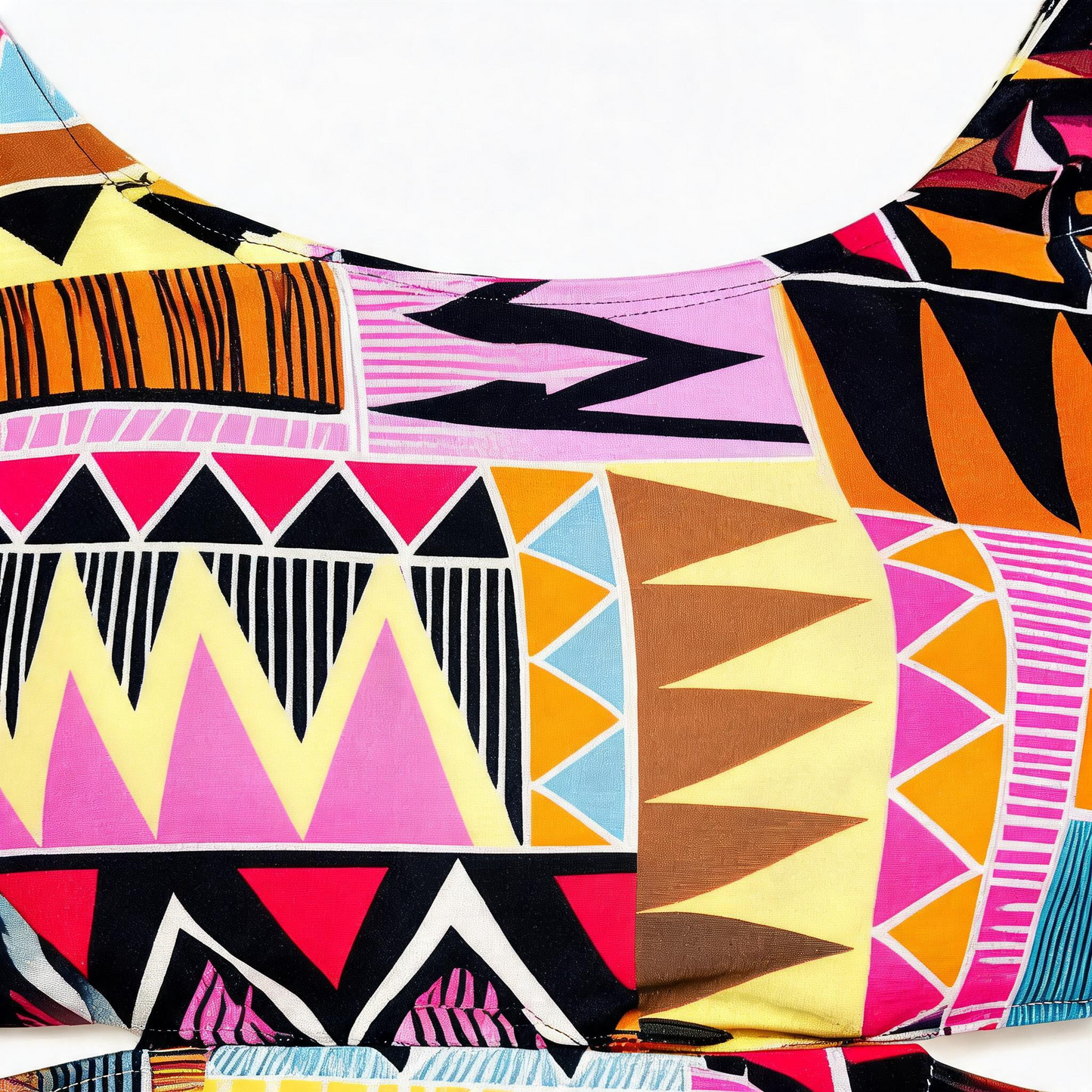 Plusock Tribal Geo Print High Waist One-Piece Swimsuit - image 4