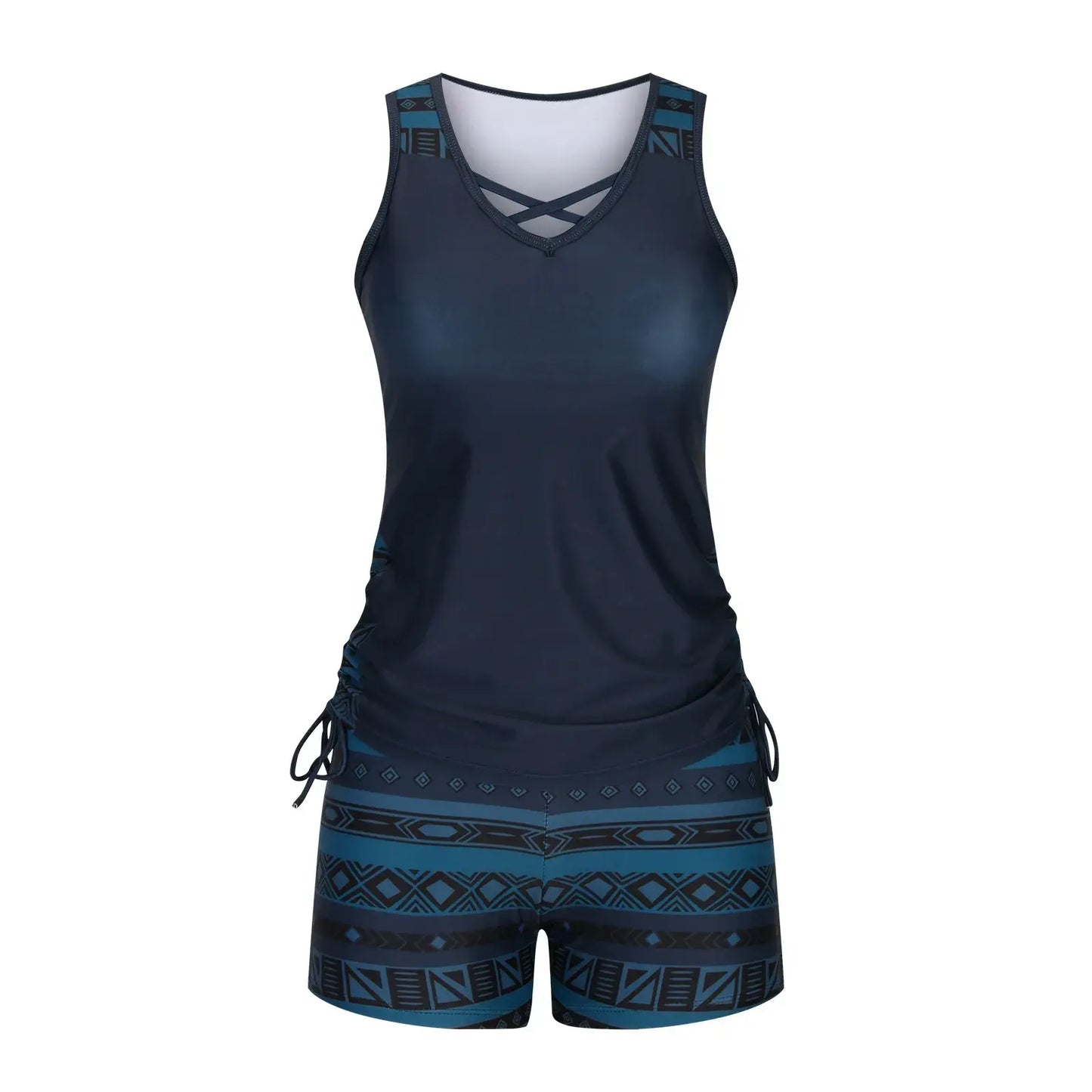 Plusock Floral Criss Cross Tankini Set - image 10