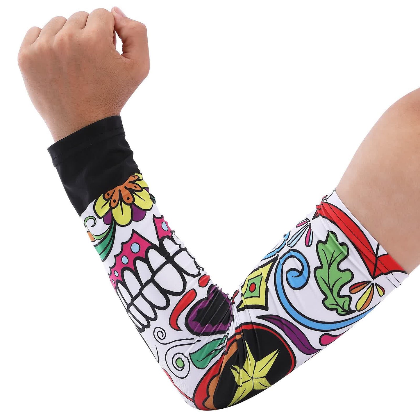 Plusock Galaxy Fade Cooling  Arm Sleeves(2 Pairs) - Yellow - One Size - image 6