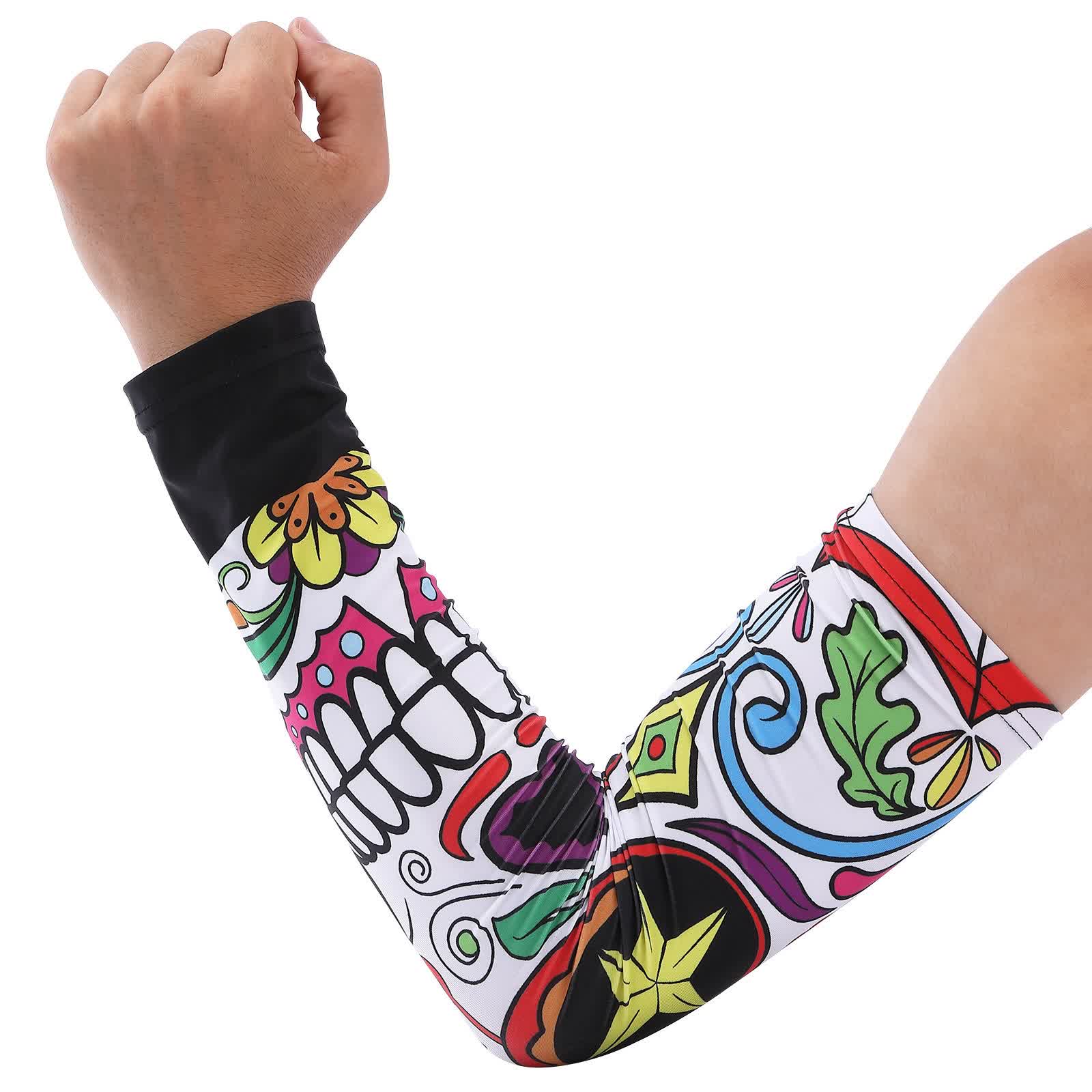 Plusock Galaxy Fade Cooling  Arm Sleeves(2 Pairs) - Yellow - One Size - image 6
