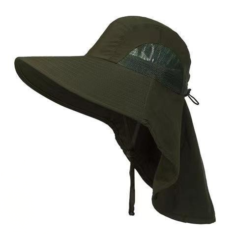 Plusock Breathable Neck Shield Sun Hat - Black - One Size - No Face Cover - image 0