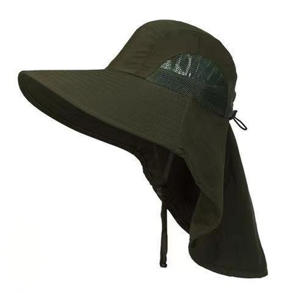 Plusock Breathable Neck Shield Sun Hat - Black - One Size - No Face Cover - image 0