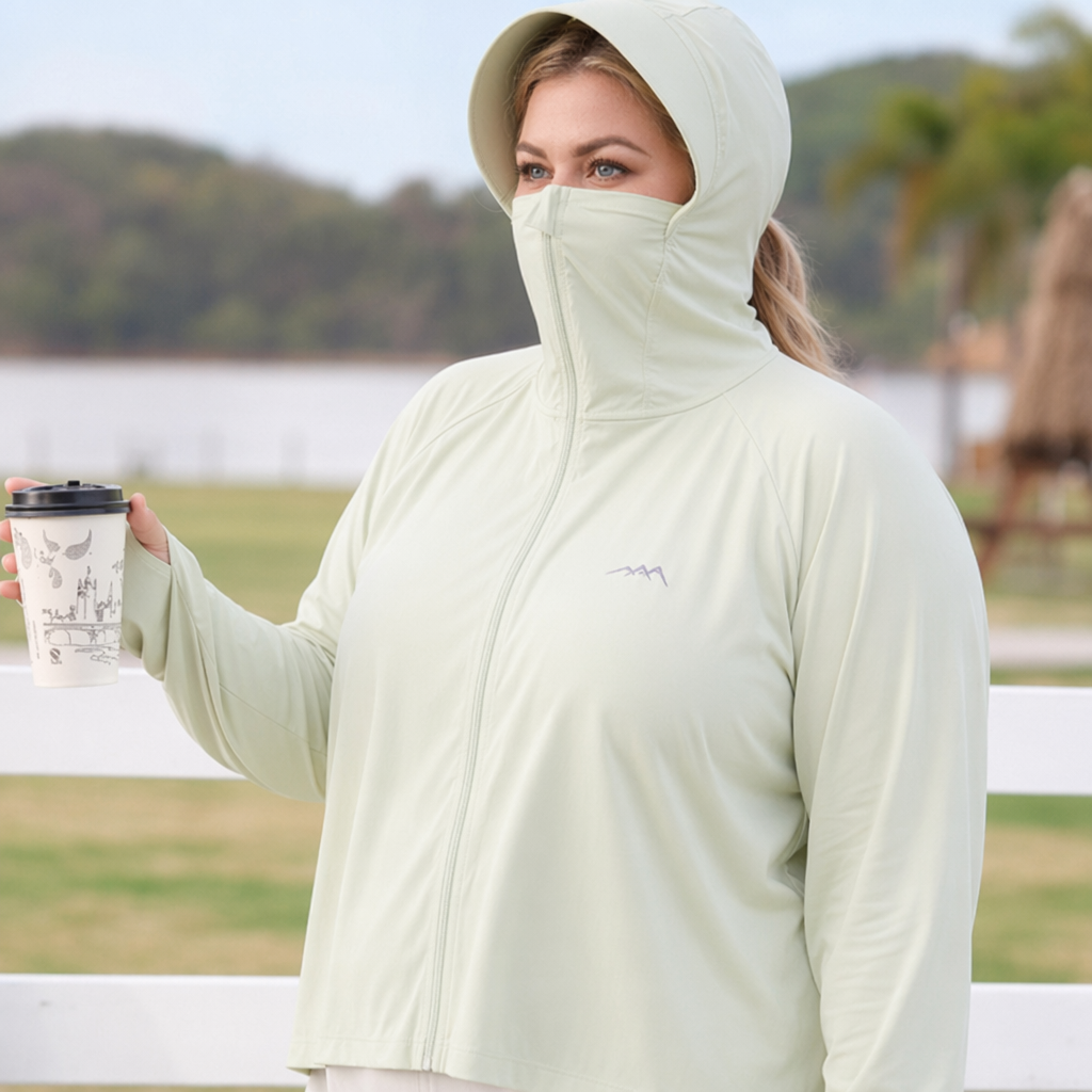 Plusock Hooded Zip Sun Protection Jacket - image 7
