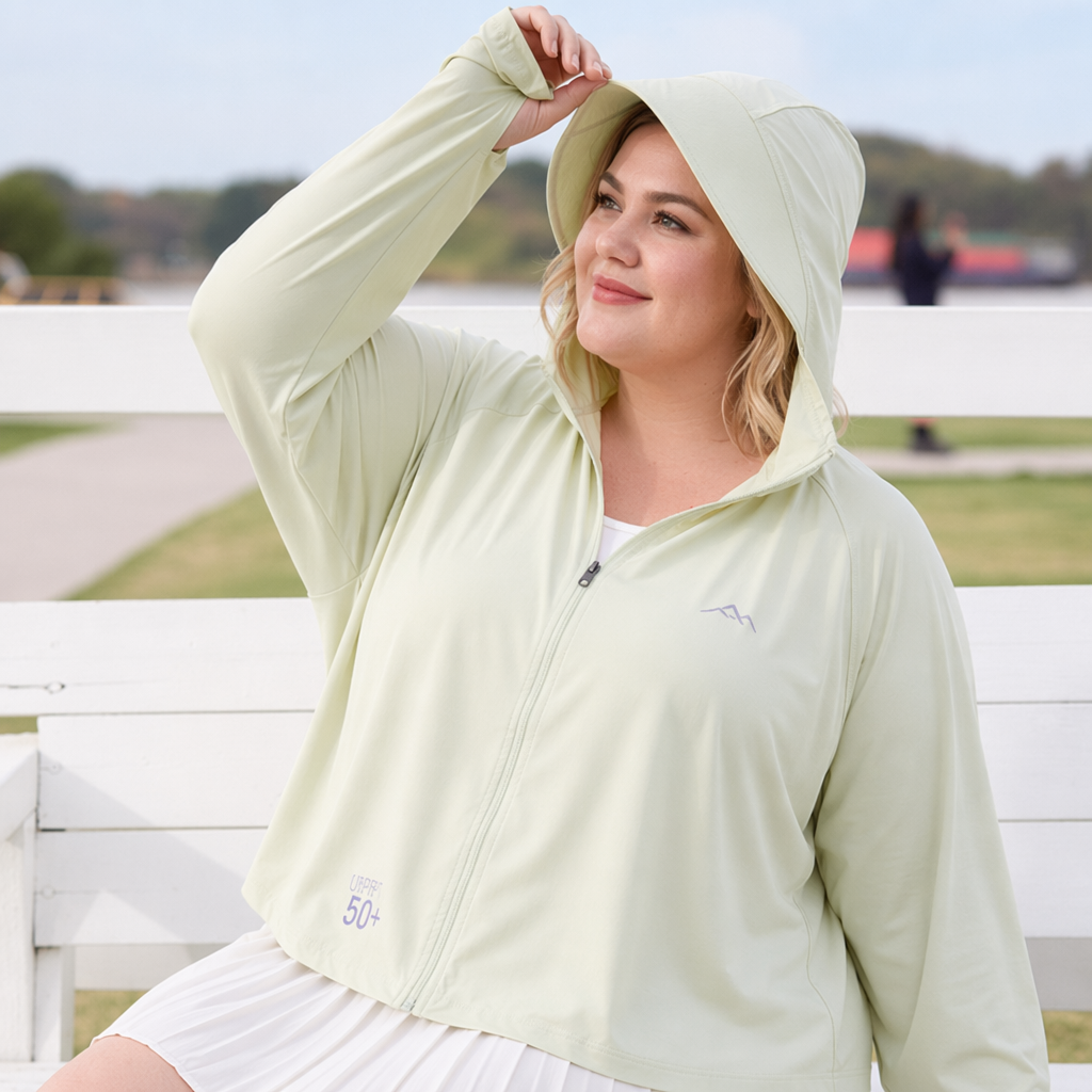 Plusock Hooded Zip Sun Protection Jacket - image 3