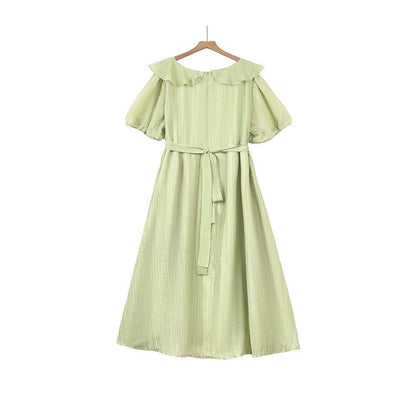 Plusock Romantic Frill Collar Puff Sleeve Maxi Dress - image 5