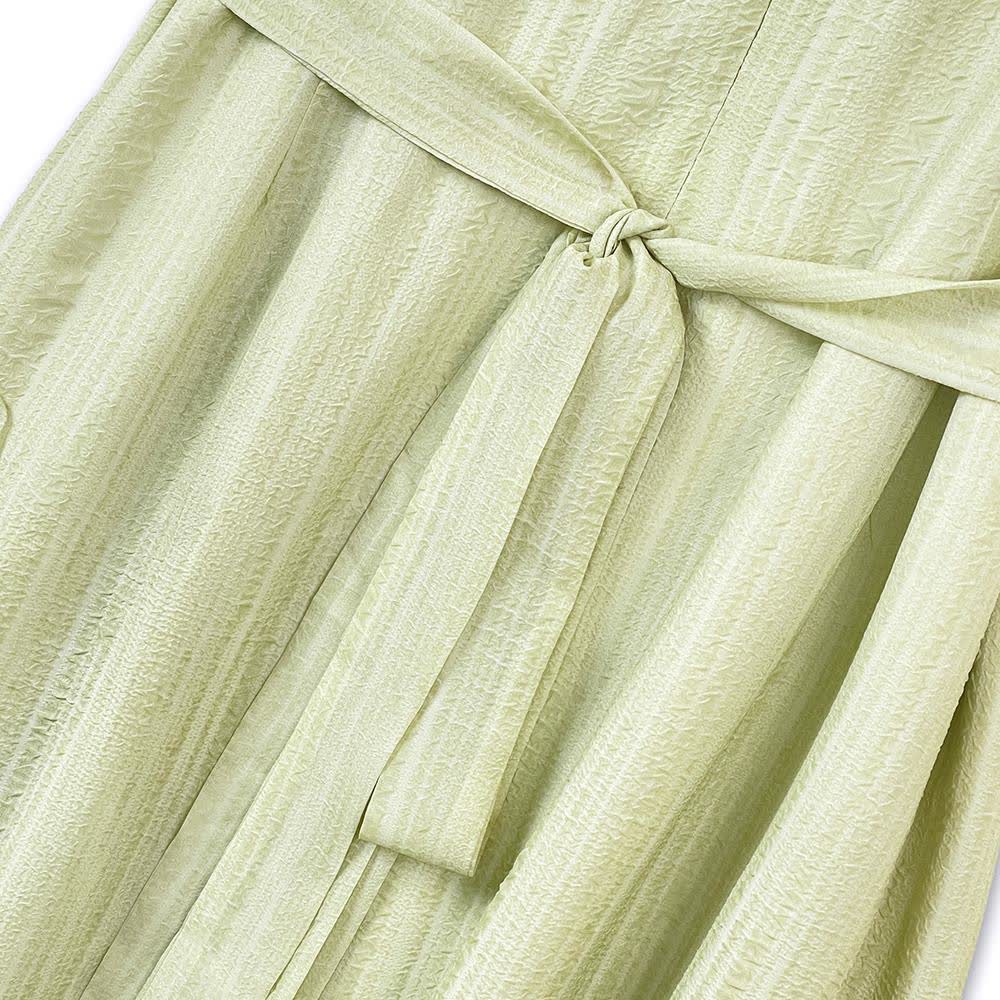 Plusock Romantic Frill Collar Puff Sleeve Maxi Dress - image 4