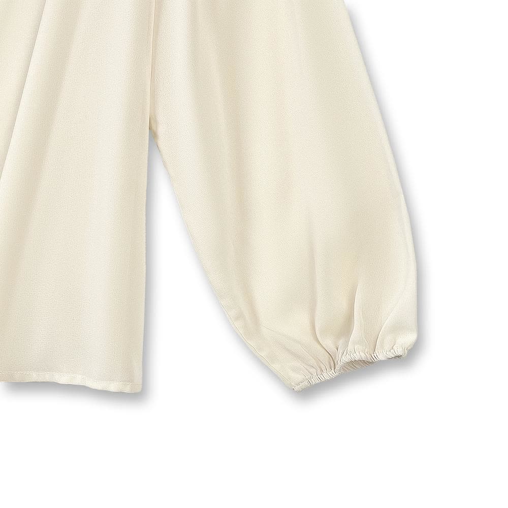 Plusock Green Embroidery Slip Dress & White Puff Sleeve Cardigan Two Piece Set - image 2