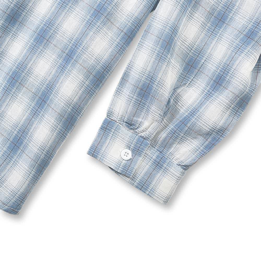 Plusock Plus Size Cotton Plaid Shirt and Cami Dress Lounge Set - image 4