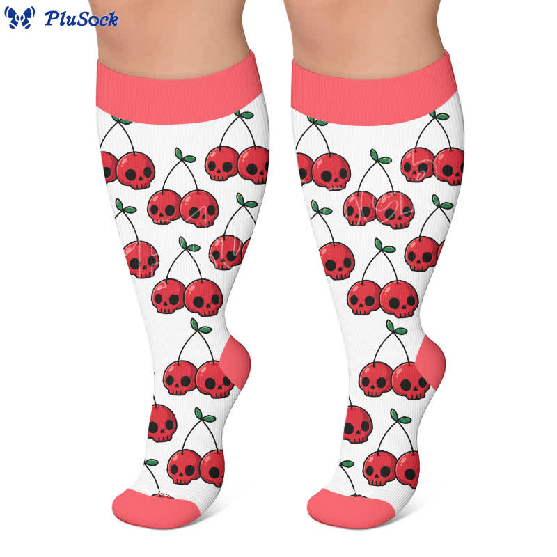 Plusock Plus Size Festive Bow Compression Socks - image 5