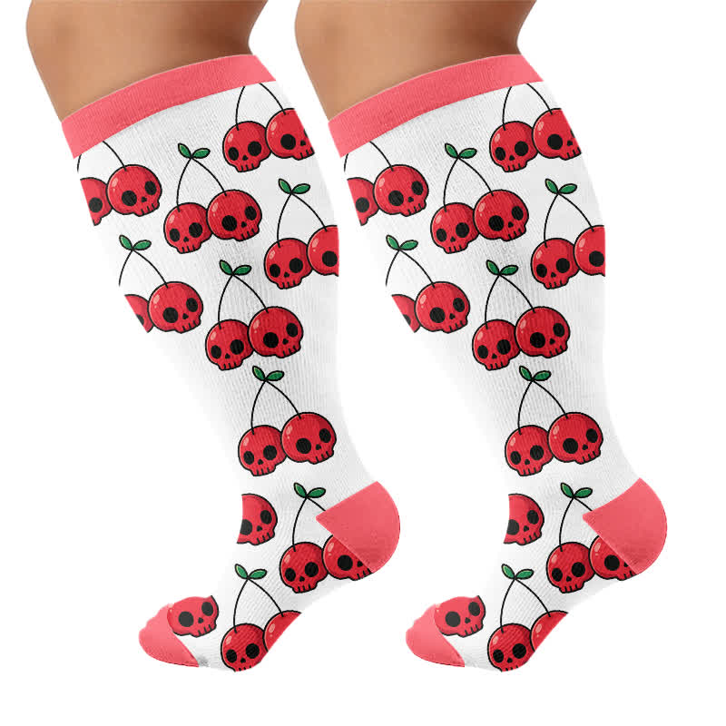 Plusock Plus Size Festive Bow Compression Socks - image 8