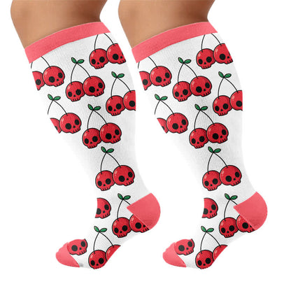 Plusock Plus Size Festive Bow Compression Socks - image 8