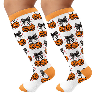 Plusock Plus Size Festive Bow Compression Socks - image 10