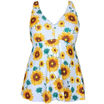 Plusock Plus Size Printed Ring Strap Swim Dress - image 10