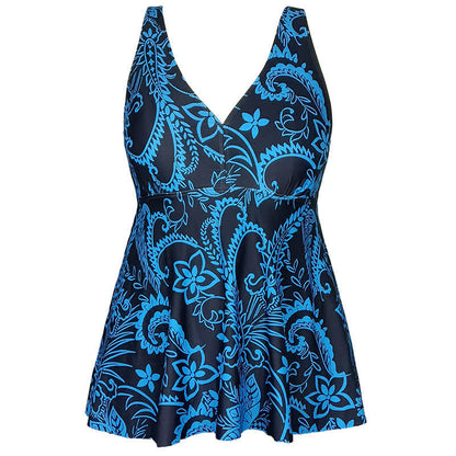 Plusock Plus Size Printed Ring Strap Swim Dress - image 19