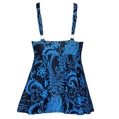 Plusock Plus Size Printed Ring Strap Swim Dress - image 21
