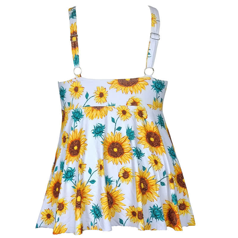 Plusock Plus Size Printed Ring Strap Swim Dress - image 11