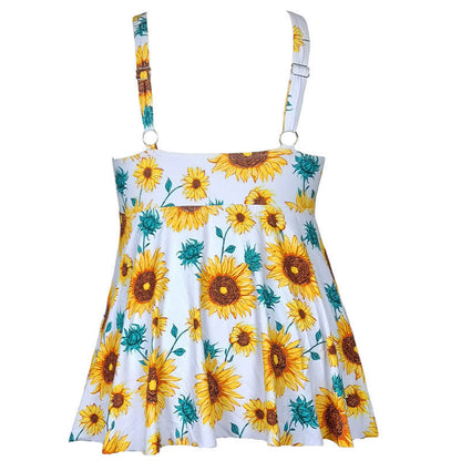Plusock Plus Size Printed Ring Strap Swim Dress - image 11