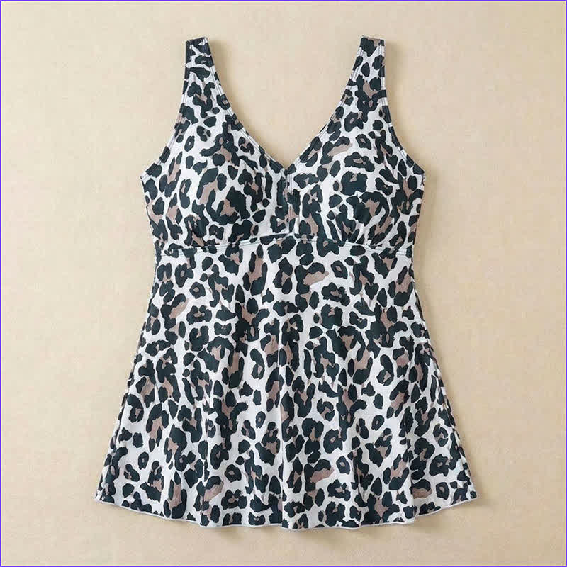 Plusock Plus Size Printed Ring Strap Swim Dress - image 15