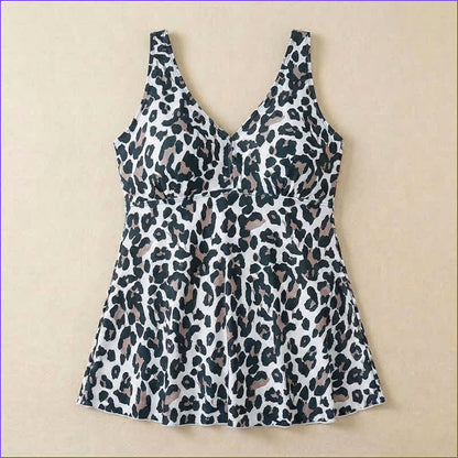 Plusock Plus Size Printed Ring Strap Swim Dress - image 15