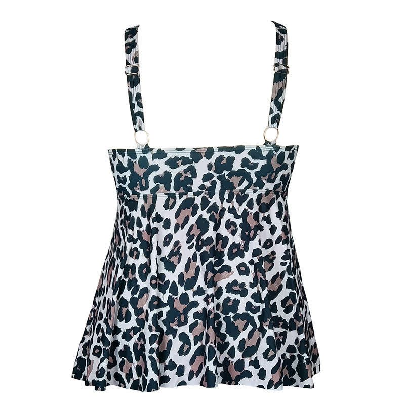 Plusock Plus Size Printed Ring Strap Swim Dress - image 14