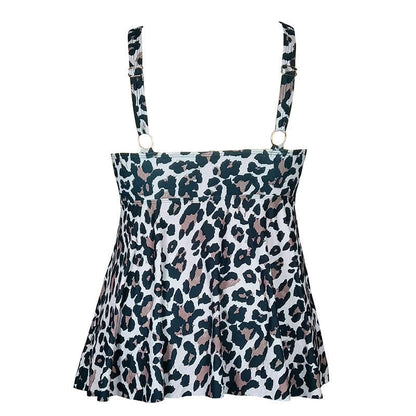 Plusock Plus Size Printed Ring Strap Swim Dress - image 14