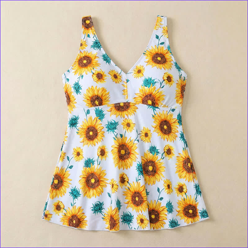 Plusock Plus Size Printed Ring Strap Swim Dress - image 12