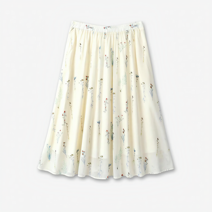 Plusock Yellow Loose Top Floral Skirt Matching Two Piece Set - Dress - 6XL - image 5